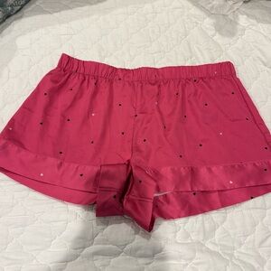 Victoria’s Secret heart Sleep Shorts in bright  Pink